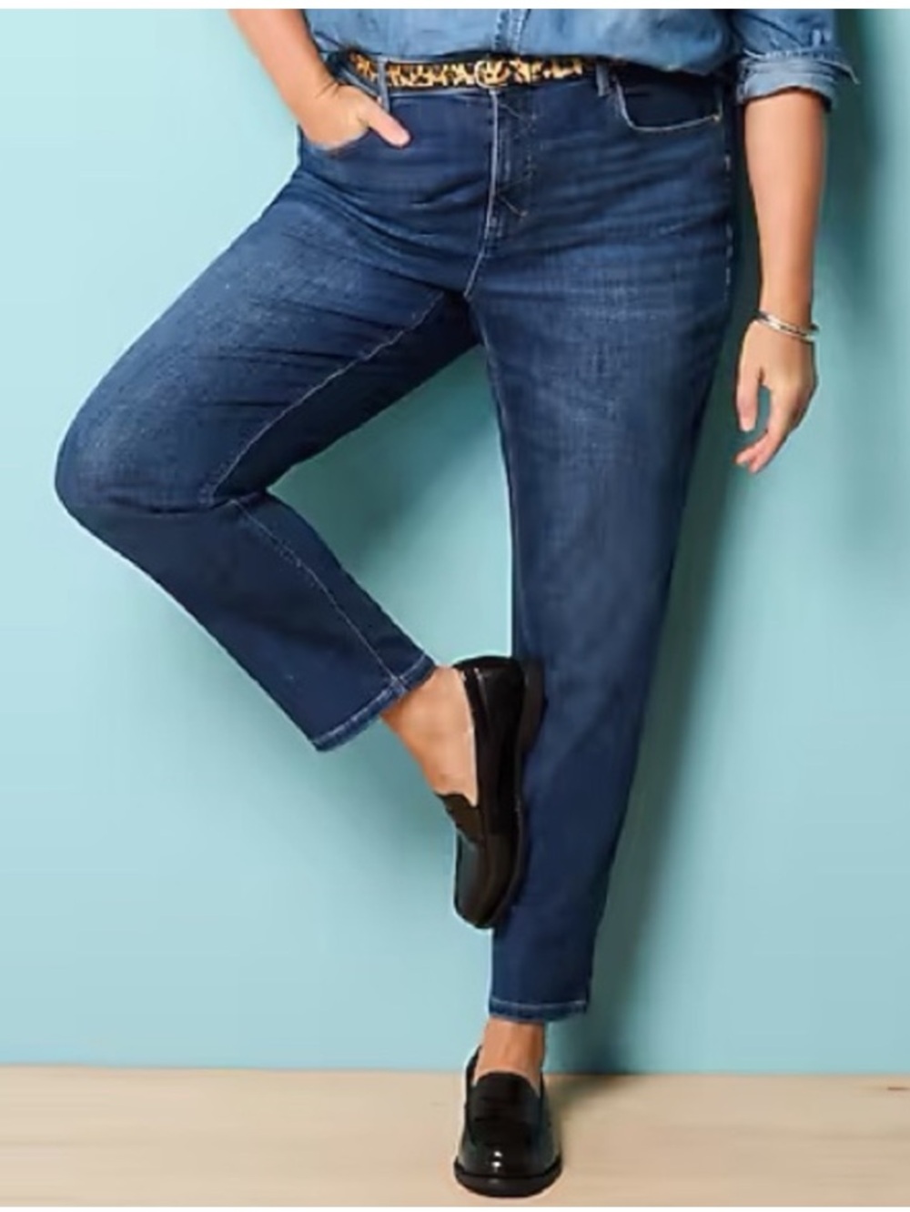 J Jill jeans straight leg high rise size 10